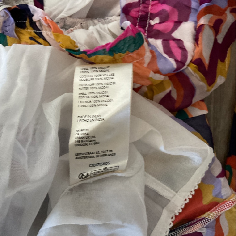 Anthropologie The Odetta Ruffled V-Neck Dress NWT XXS - Picture 6 of 7